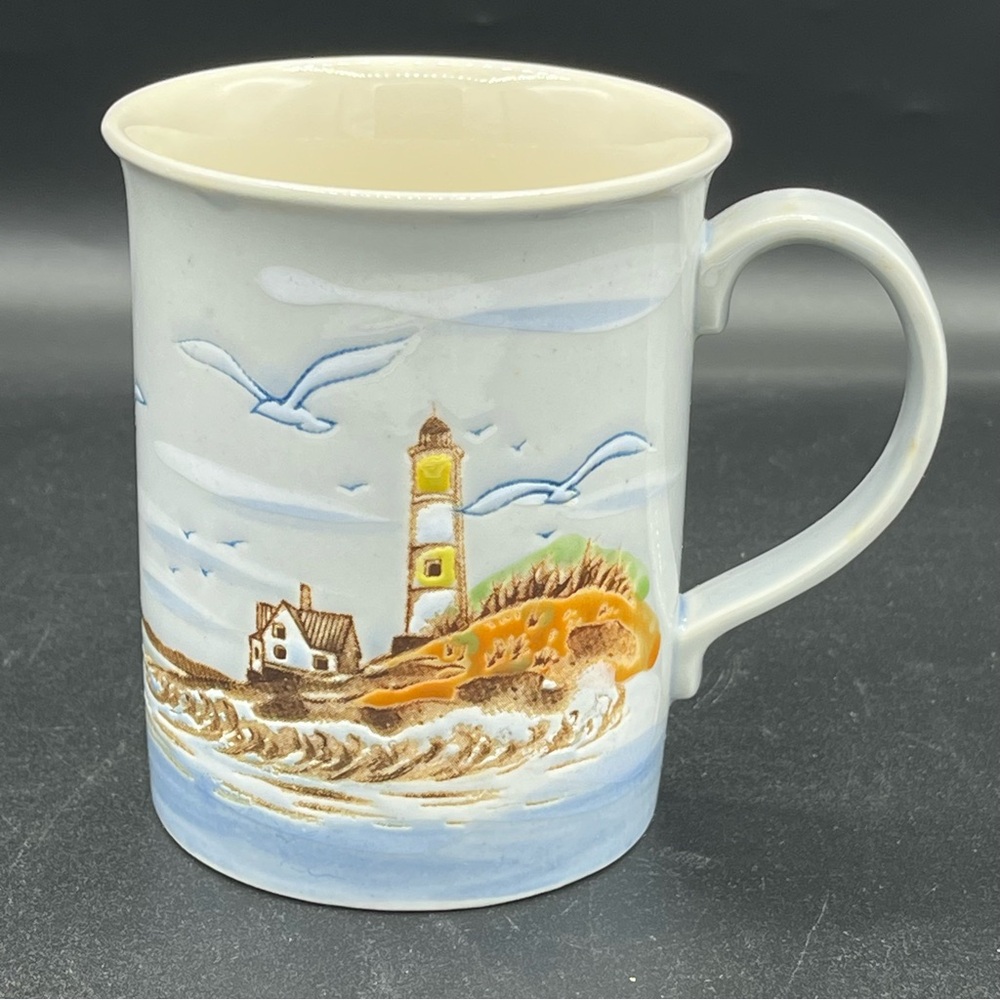 Vintage Otagiri Lighthouse Mug Nautical